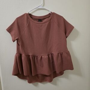 SHEIN Dusty Rose Textured Top